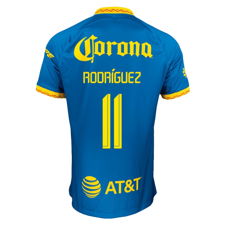 Mulher Camisola Jonathan Rodriguez #11 Azul Alternativa 2023/24 Camisa