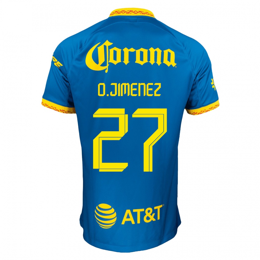Mulher Camisola Oscar Jimenez #27 Azul Alternativa 2023/24 Camisa