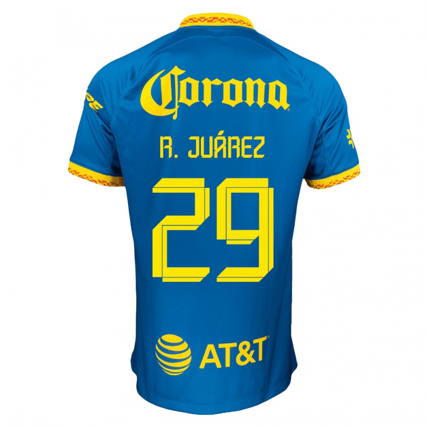 Mulher Camisola Ramón Juárez #29 Azul Alternativa 2023/24 Camisa