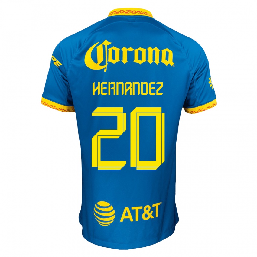 Mulher Camisola Nicki Hernandez #20 Azul Alternativa 2023/24 Camisa
