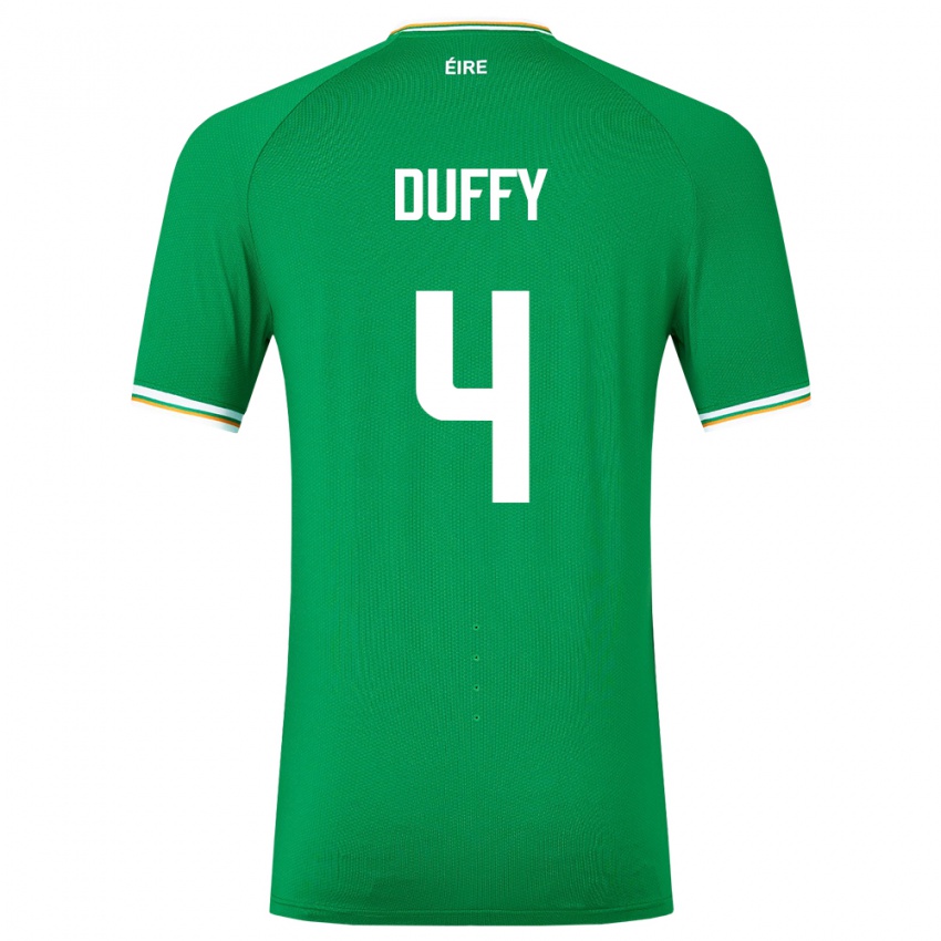 Criança Camisola Irlanda Shane Duffy #4 Verde Principal 24-26 Camisa