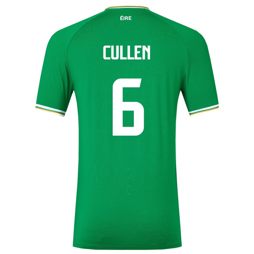 Criança Camisola Irlanda Josh Cullen #6 Verde Principal 24-26 Camisa
