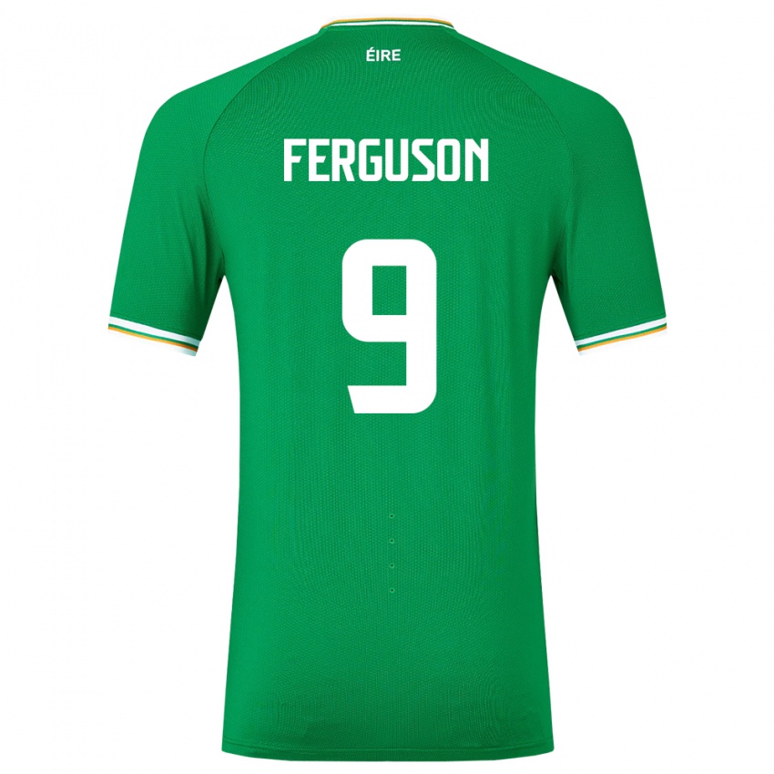 Criança Camisola Irlanda Evan Ferguson #9 Verde Principal 24-26 Camisa