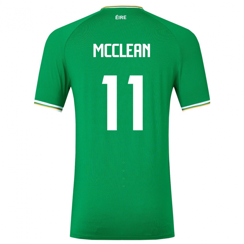 Criança Camisola Irlanda James Mcclean #11 Verde Principal 24-26 Camisa