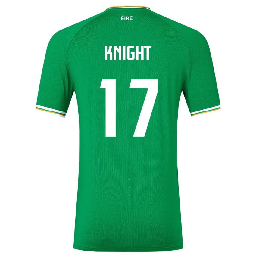 Criança Camisola Irlanda Jason Knight #17 Verde Principal 24-26 Camisa