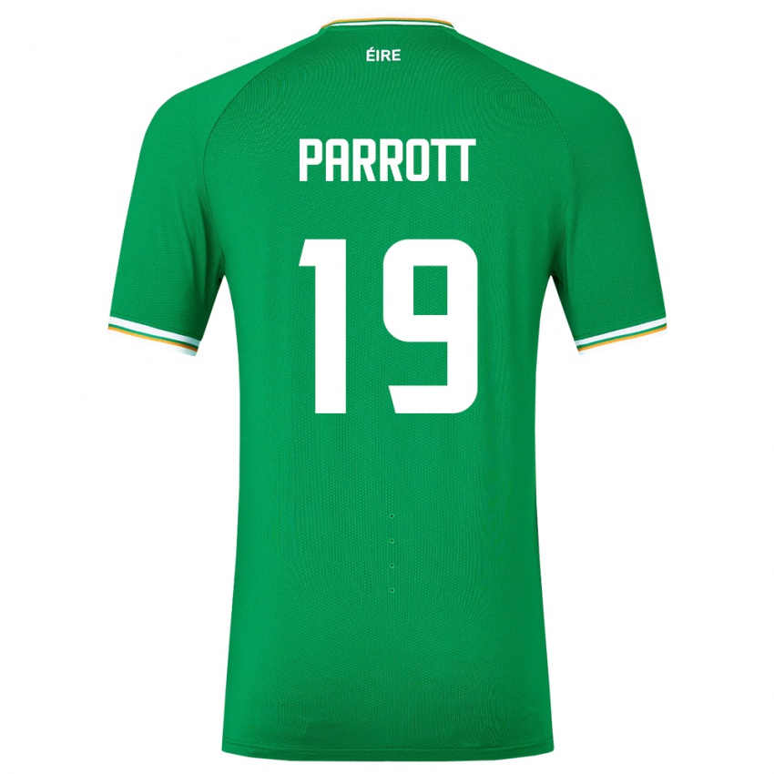 Criança Camisola Irlanda Troy Parrott #19 Verde Principal 24-26 Camisa