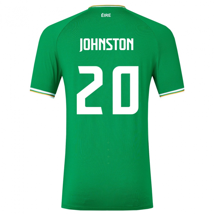 Criança Camisola Irlanda Mikey Johnston #20 Verde Principal 24-26 Camisa