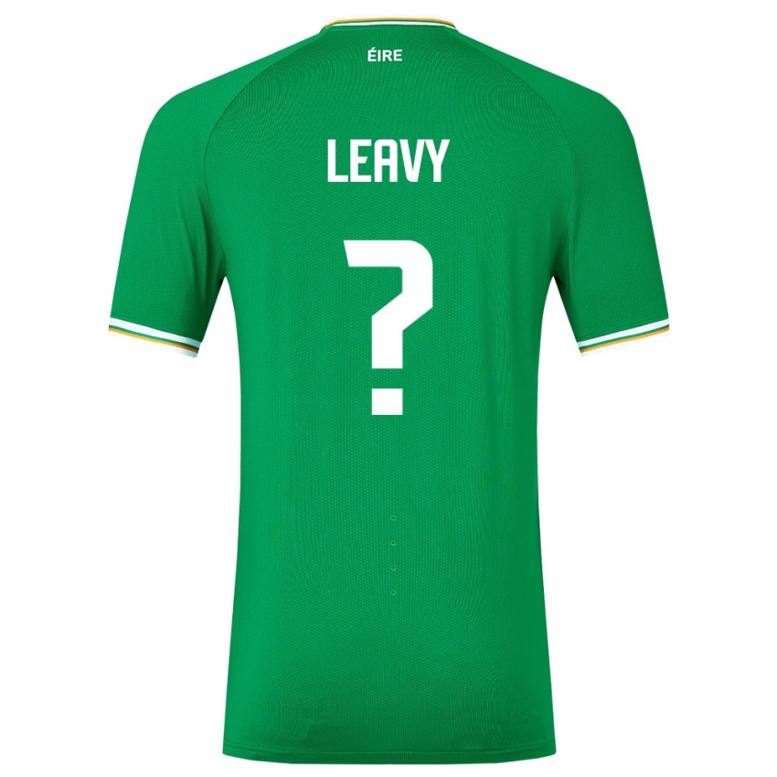 Criança Camisola Irlanda Kian Leavy #0 Verde Principal 24-26 Camisa