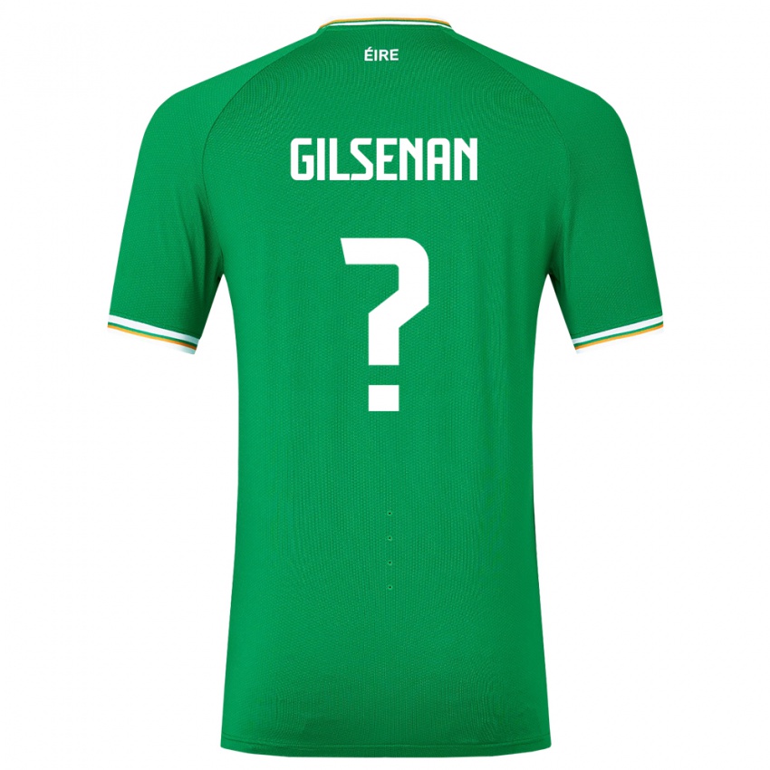 Criança Camisola Irlanda Zak Gilsenan #0 Verde Principal 24-26 Camisa