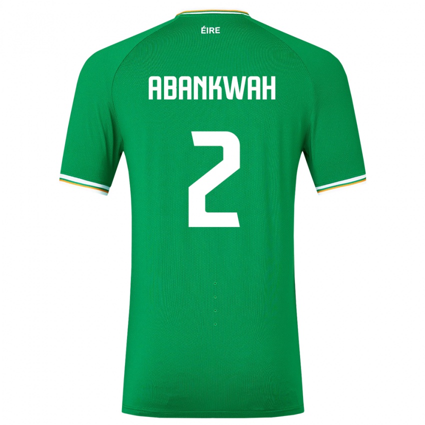 Criança Camisola Irlanda James Abankwah #2 Verde Principal 24-26 Camisa
