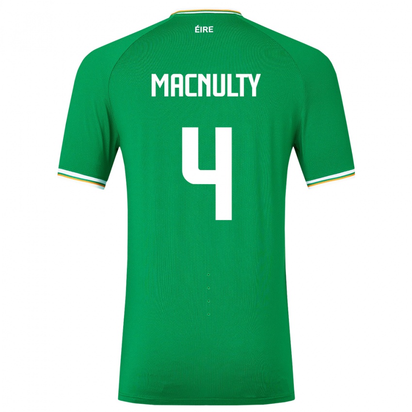 Criança Camisola Irlanda Anselmo García Macnulty #4 Verde Principal 24-26 Camisa