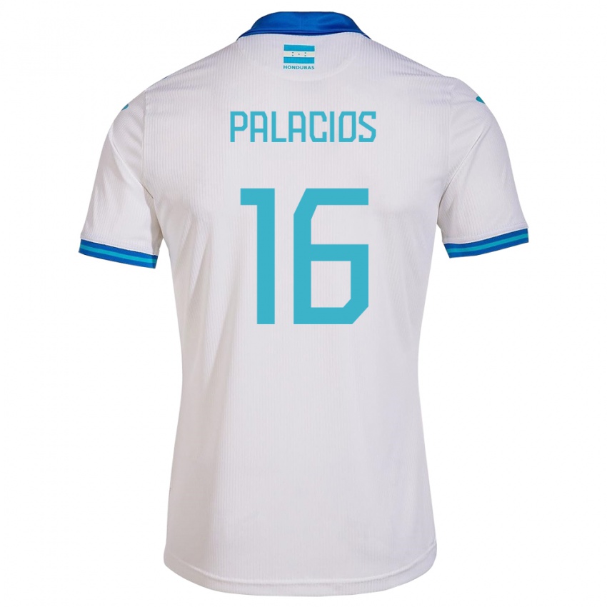 Homem Camisola Honduras Danilo Palacios #16 Branco Principal 24-26 Camisa