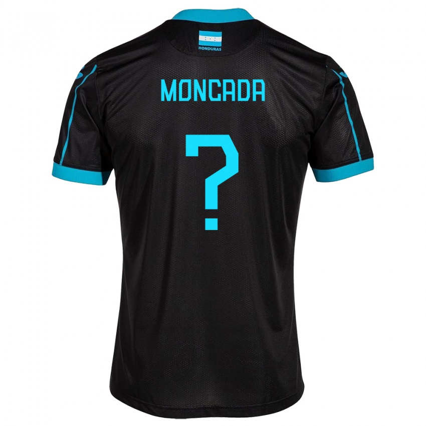 Homem Camisola Honduras Linda Moncada #0 Preto Alternativa 24-26 Camisa