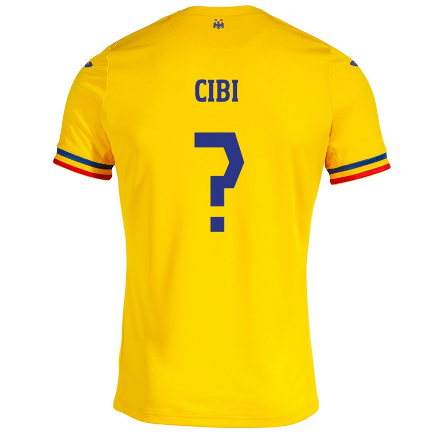 Mulher Camisola Romênia Fabiano Cibi #0 Amarelo Principal 24-26 Camisa