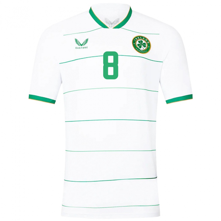 Mulher Camisola Irlanda Alan Browne #8 Branco Alternativa 24-26 Camisa