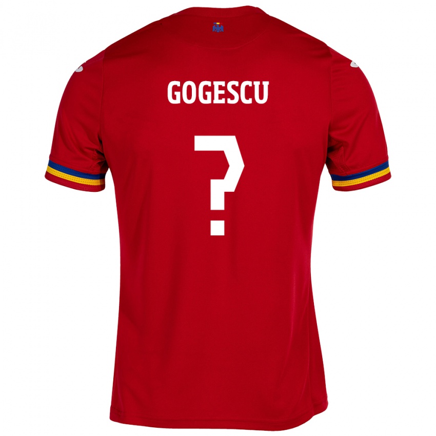 Mulher Camisola Romênia George Gogescu #0 Vermelho Alternativa 24-26 Camisa