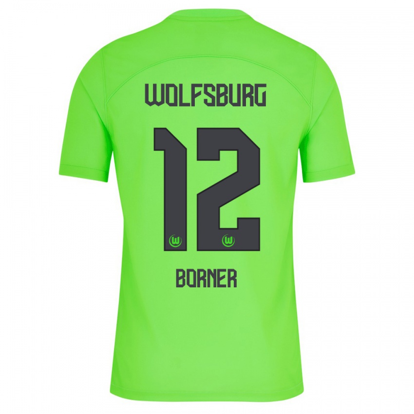 Criança Camisola Benedikt Börner #12 Verde Principal 2023/24 Camisa