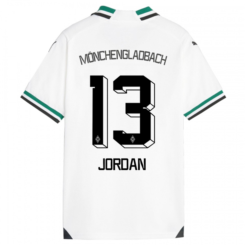 Criança Camisola Jordan #13 Branco Verde Principal 2023/24 Camisa