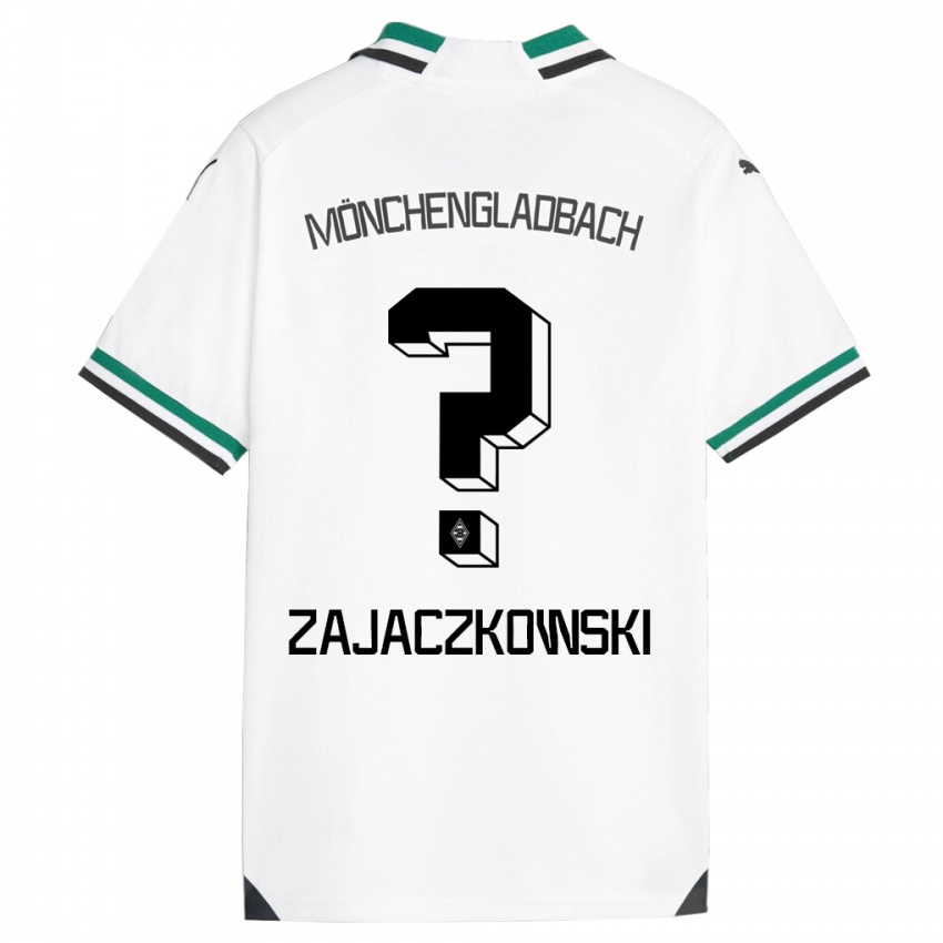 Criança Camisola Vincent Zajaczkowski #0 Branco Verde Principal 2023/24 Camisa