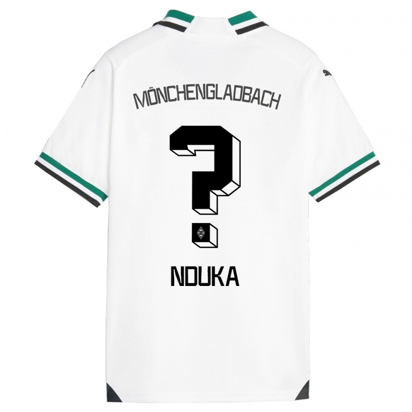 Criança Camisola Michael Nduka #0 Branco Verde Principal 2023/24 Camisa