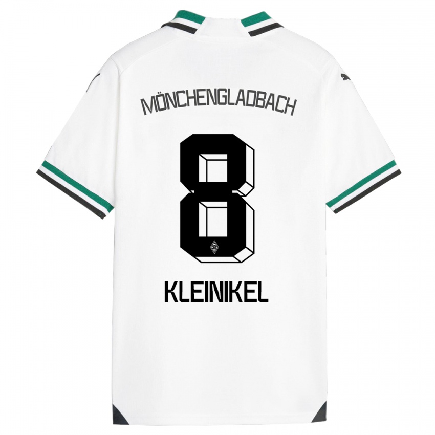 Criança Camisola Nadja Kleinikel #8 Branco Verde Principal 2023/24 Camisa