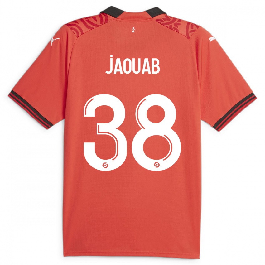 Criança Camisola Mohamed Jaouab #38 Vermelho Principal 2023/24 Camisa
