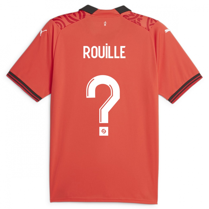 Criança Camisola Léo Rouillé #0 Vermelho Principal 2023/24 Camisa