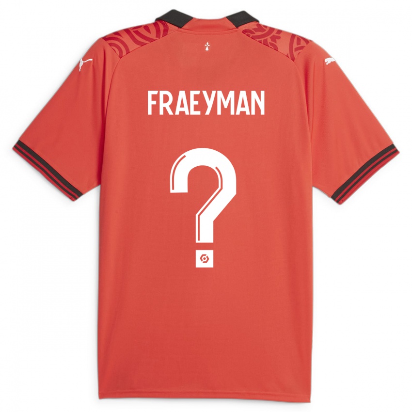 Criança Camisola Dorian Fraeyman #0 Vermelho Principal 2023/24 Camisa