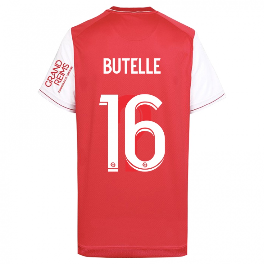 Criança Camisola Ludovic Butelle #16 Vermelho Principal 2023/24 Camisa