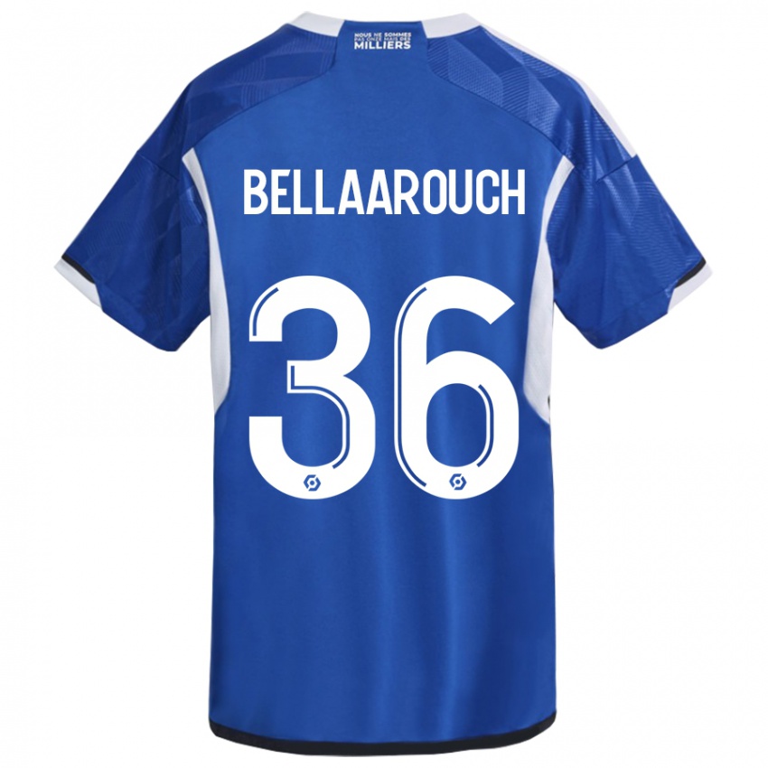 Criança Camisola Alaa Bellaarouch #36 Azul Principal 2023/24 Camisa