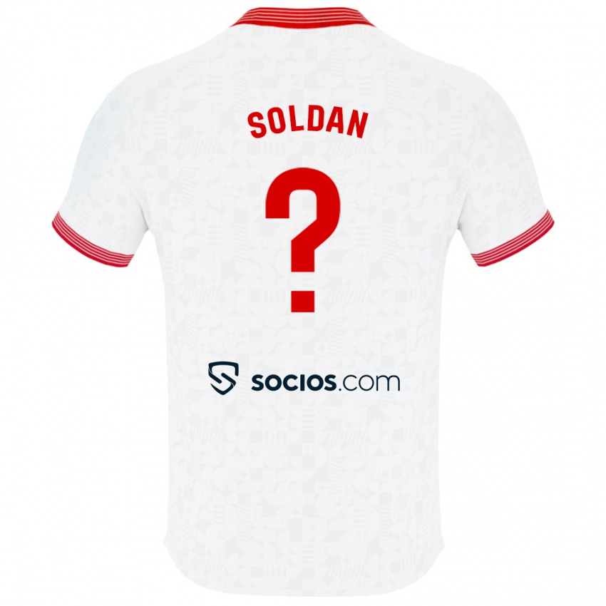 Criança Camisola Iván Soldán #0 Branco Principal 2023/24 Camisa
