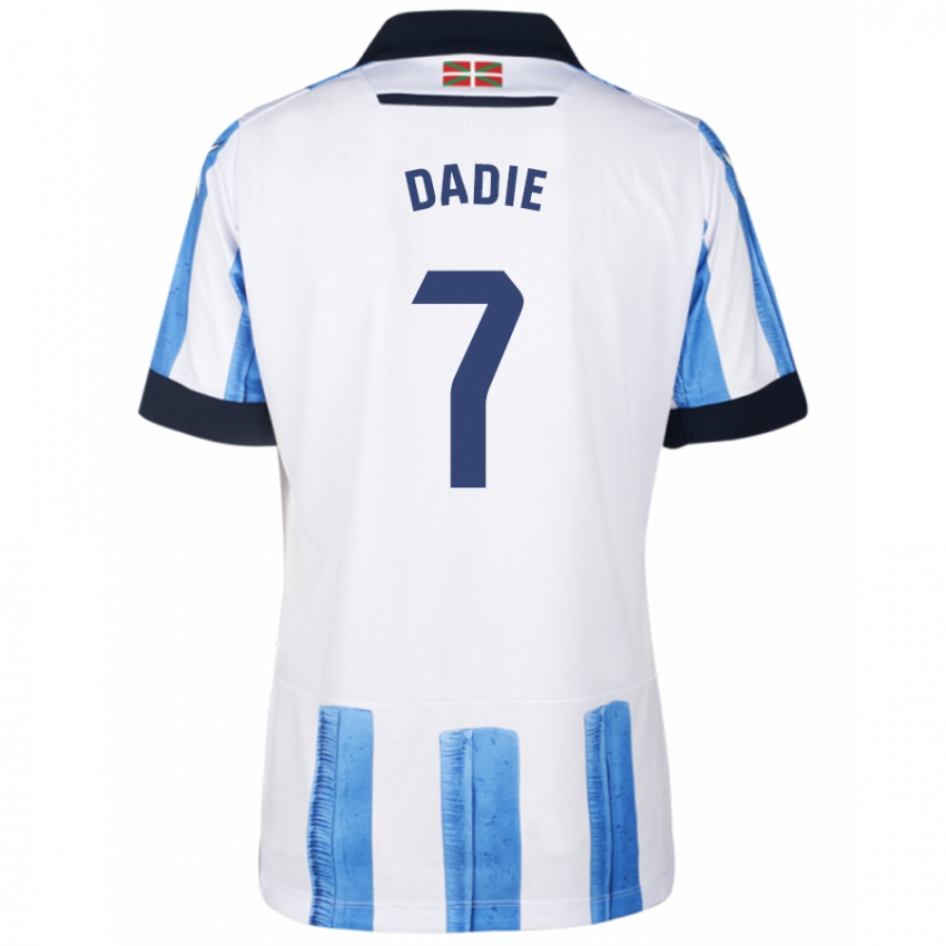 Criança Camisola Alberto Dadie #7 Branco Azulado Principal 2023/24 Camisa