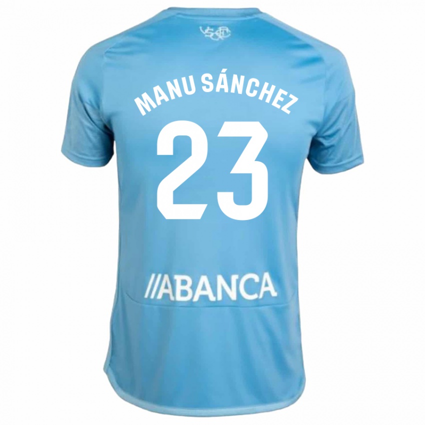 Criança Camisola Manu Sanchez #23 Azul Principal 2023/24 Camisa