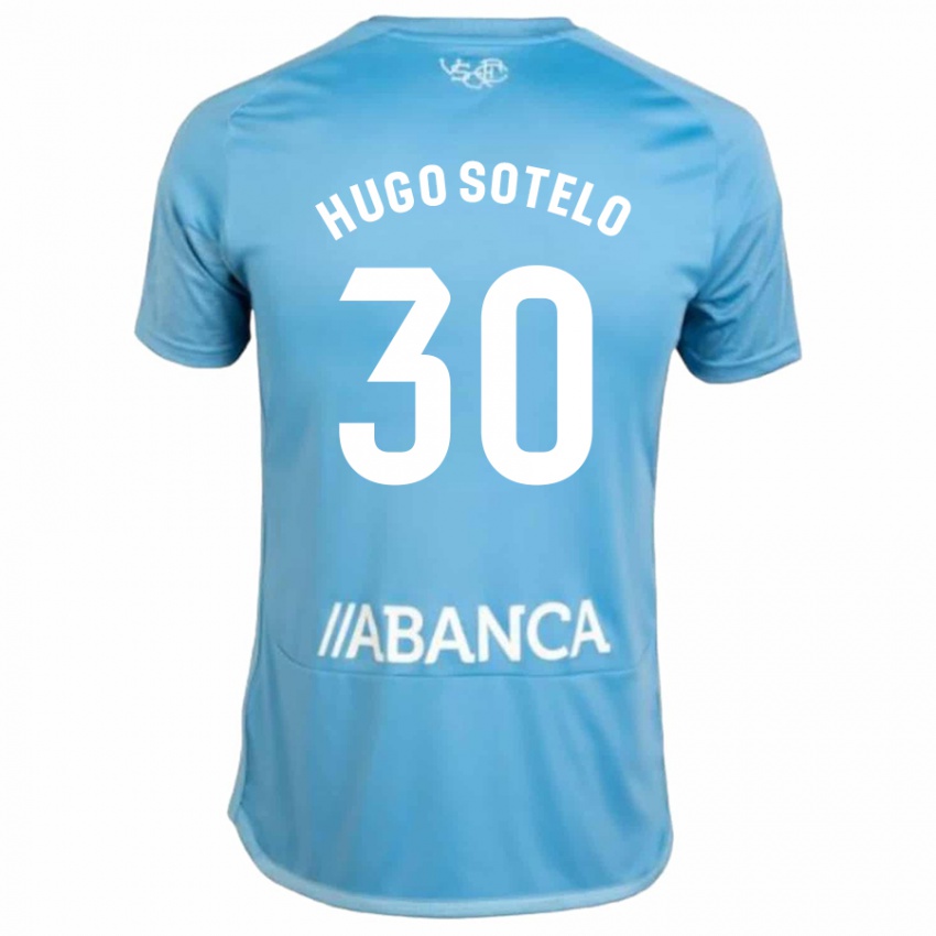 Criança Camisola Hugo Sotelo #30 Azul Principal 2023/24 Camisa
