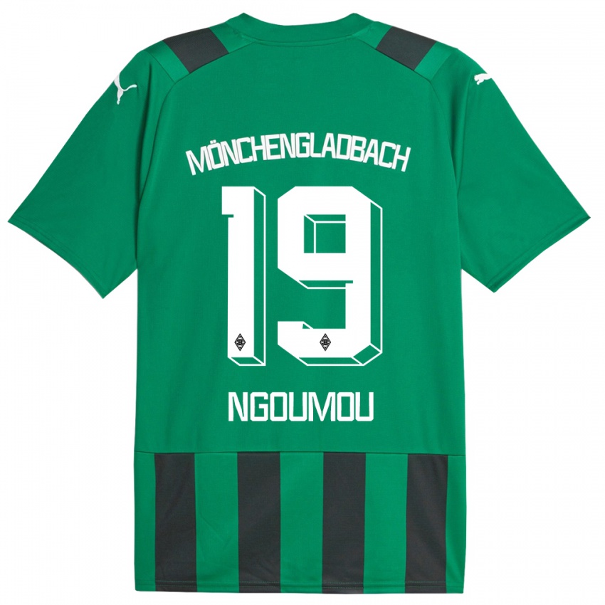 Criança Camisola Nathan Ngoumou #19 Preto Verde Alternativa 2023/24 Camisa