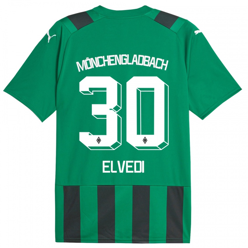 Criança Camisola Nico Elvedi #30 Preto Verde Alternativa 2023/24 Camisa