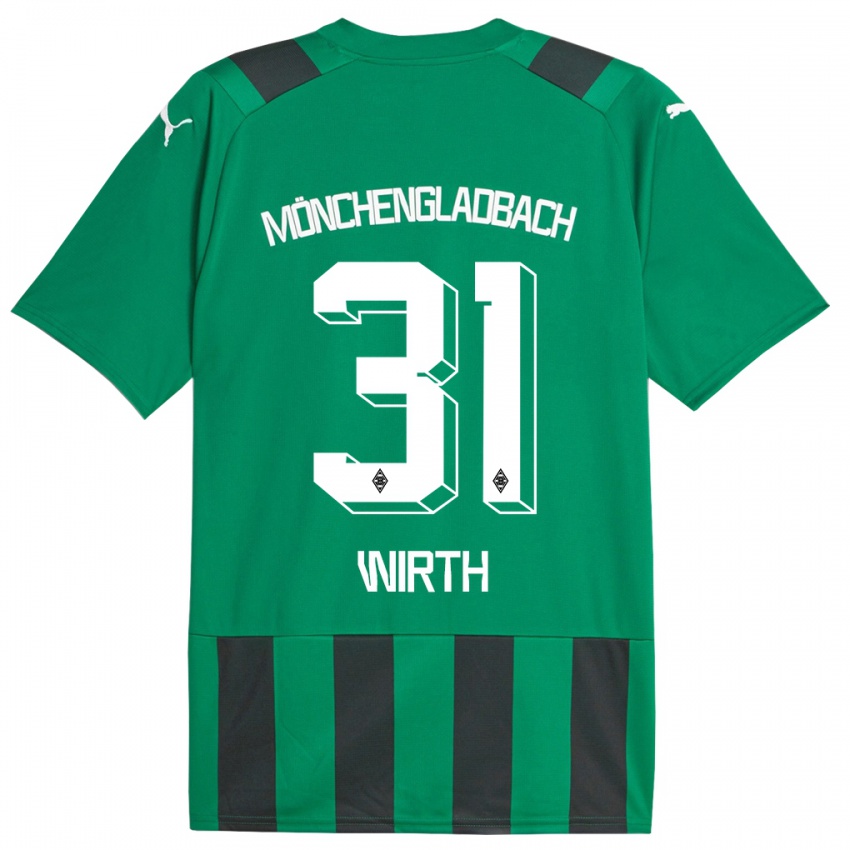 Criança Camisola Linus Wirth #31 Preto Verde Alternativa 2023/24 Camisa