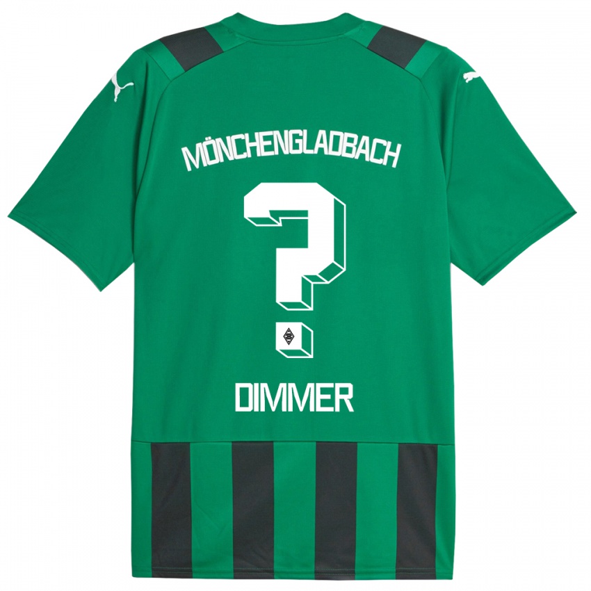 Criança Camisola Florian Dimmer #0 Preto Verde Alternativa 2023/24 Camisa