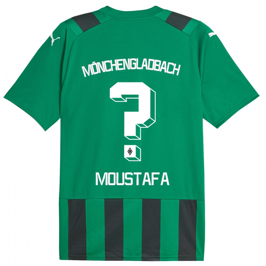 Criança Camisola Seif Ashraf Moustafa #0 Preto Verde Alternativa 2023/24 Camisa