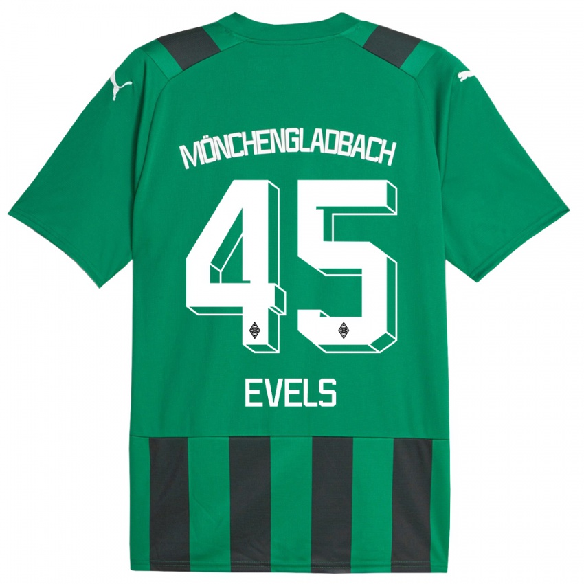 Criança Camisola Emily Evels #45 Preto Verde Alternativa 2023/24 Camisa