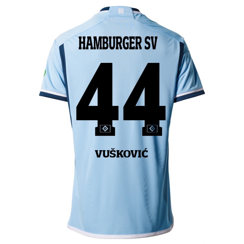 Criança Camisola Mario Vuskovic #44 Azul Alternativa 2023/24 Camisa
