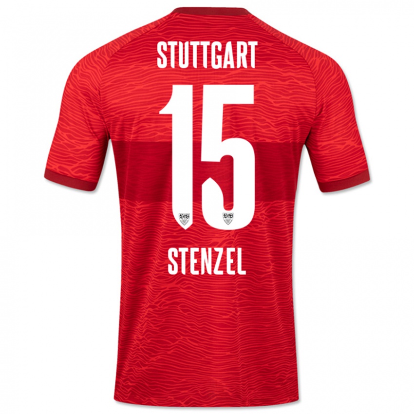 Criança Camisola Pascal Stenzel #15 Vermelho Alternativa 2023/24 Camisa
