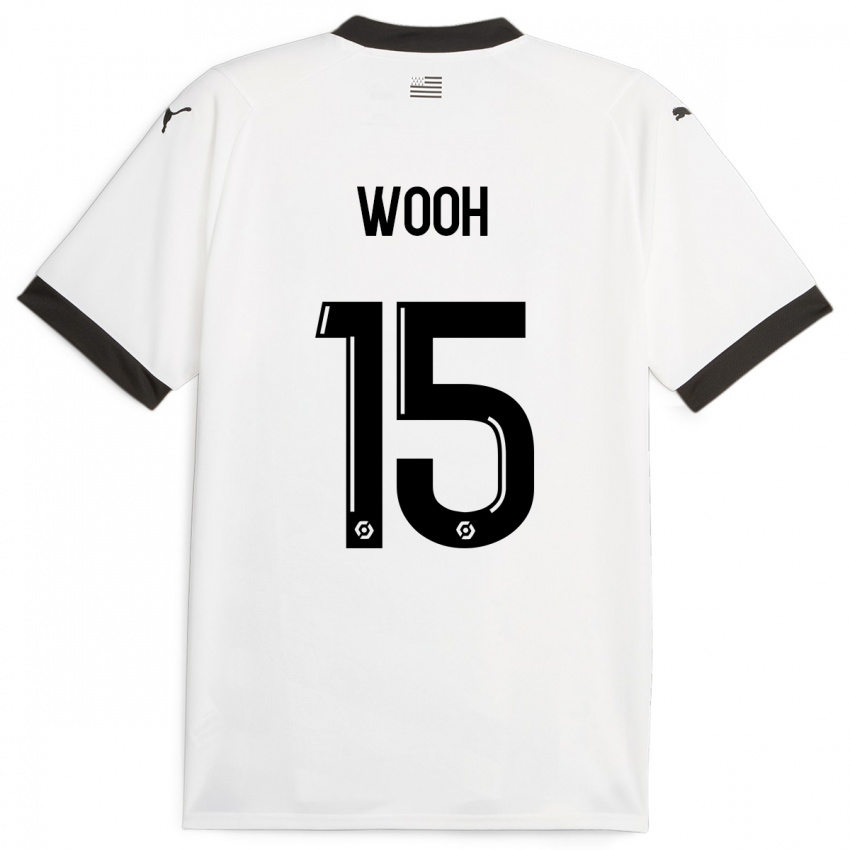Criança Camisola Christopher Wooh #15 Branco Alternativa 2023/24 Camisa