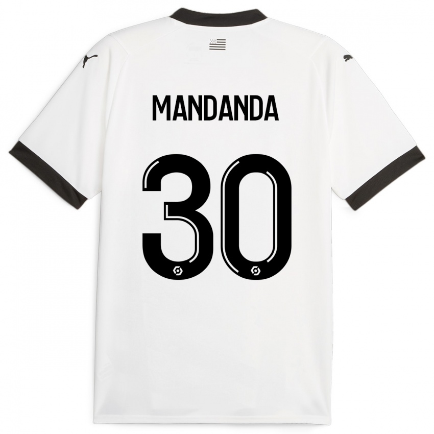 Criança Camisola Steve Mandanda #30 Branco Alternativa 2023/24 Camisa