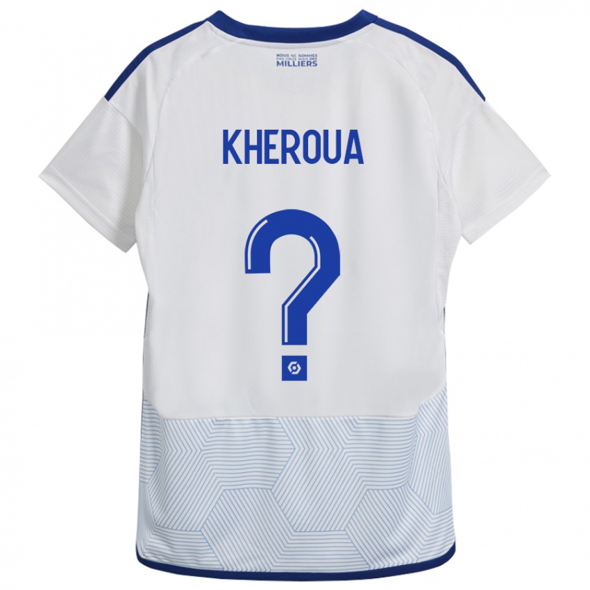 Criança Camisola Nail Kheroua #0 Branco Alternativa 2023/24 Camisa