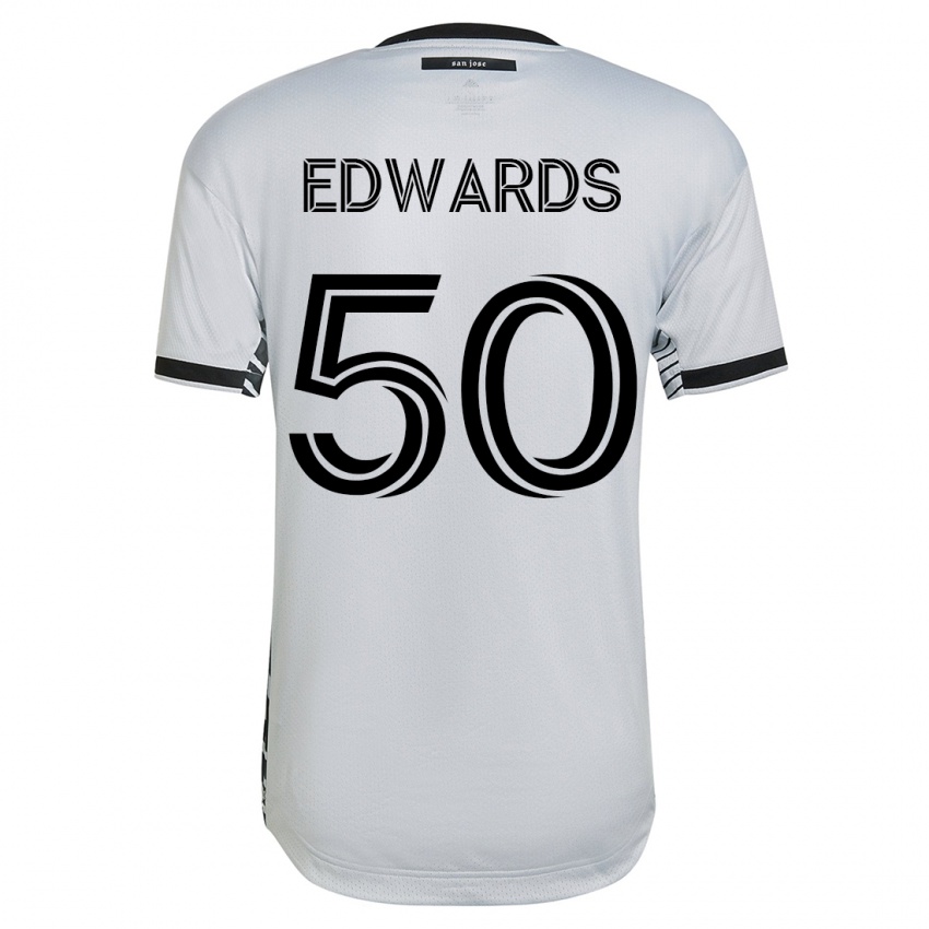 Criança Camisola Aaron Edwards #50 Branco Alternativa 2023/24 Camisa