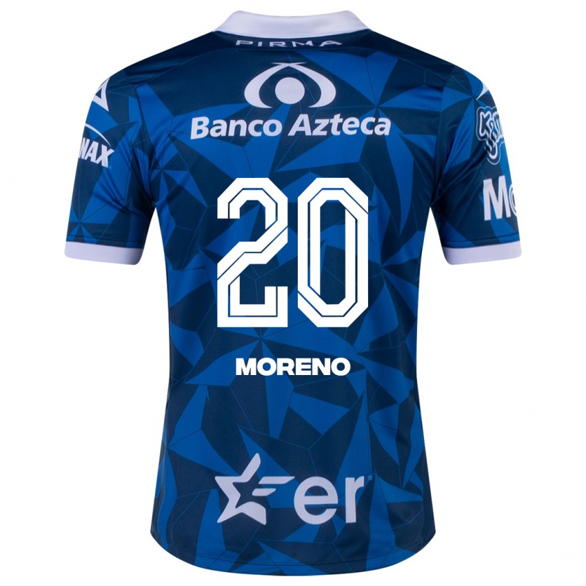 Criança Camisola Ximena Moreno #20 Azul Alternativa 2023/24 Camisa