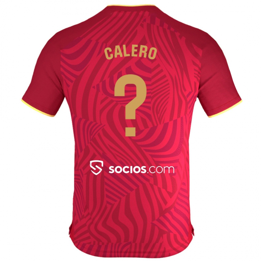 Criança Camisola Josema Calero #0 Vermelho Alternativa 2023/24 Camisa