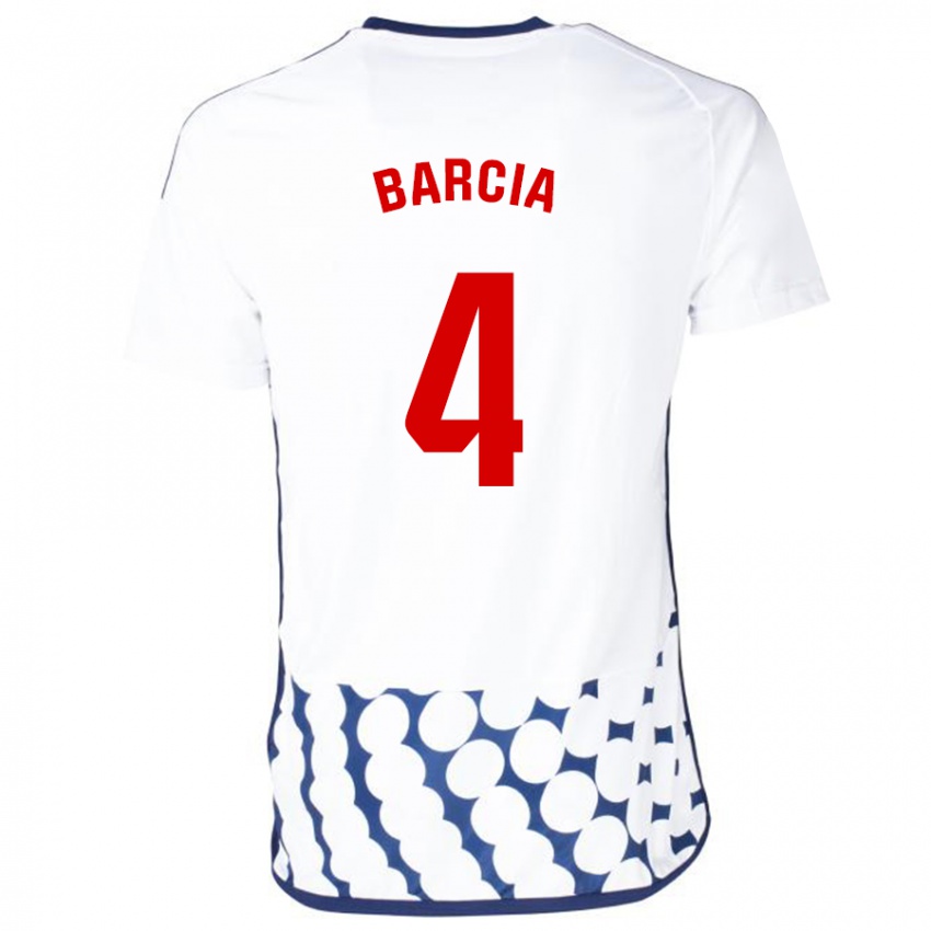 Criança Camisola Sergio Barcia #4 Branco Alternativa 2023/24 Camisa