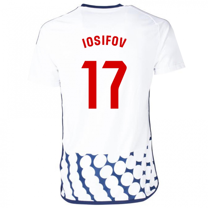 Criança Camisola Nikita Iosifov #17 Branco Alternativa 2023/24 Camisa